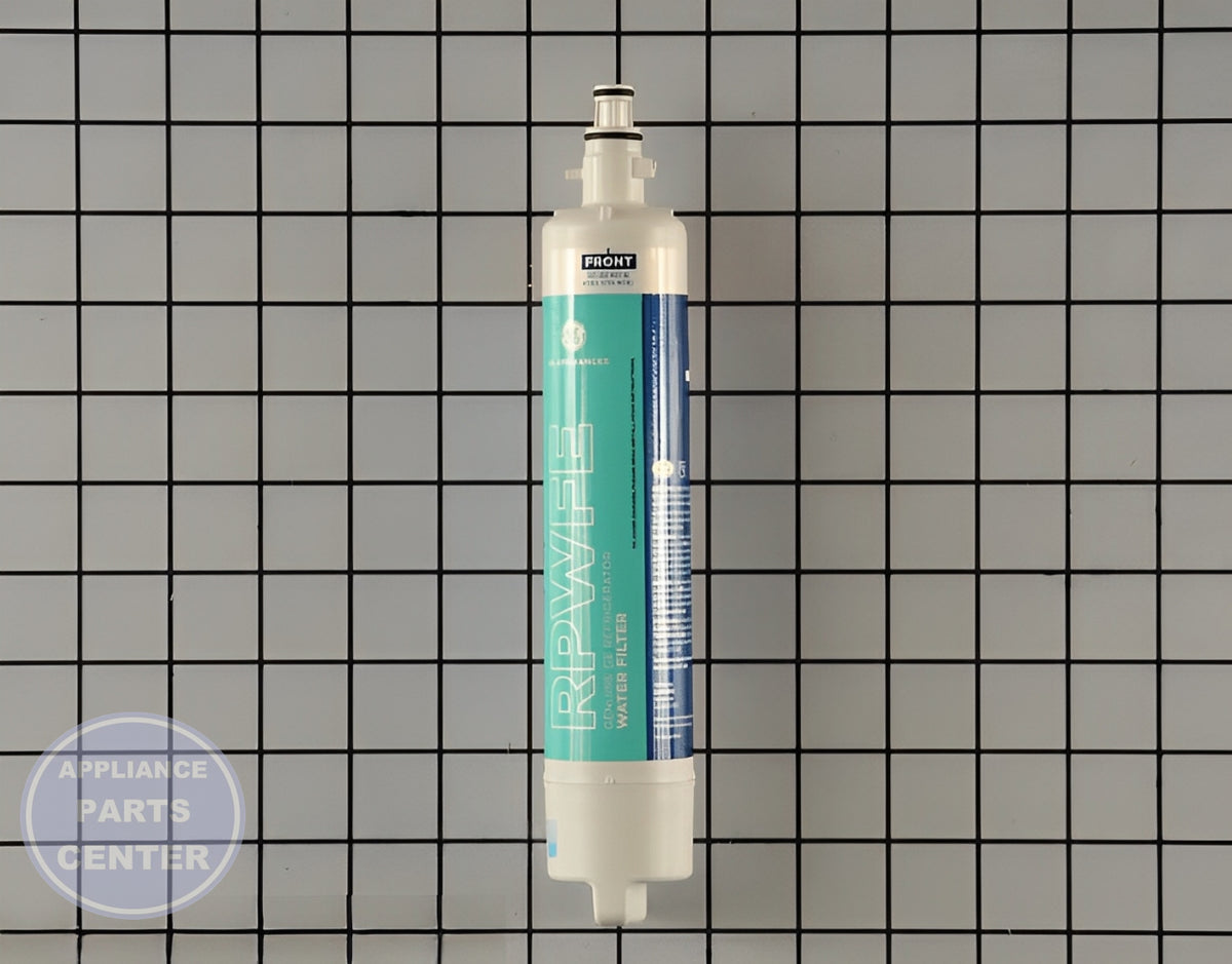 GE RPWFE REFRIGERATOR WATER FILTER - Main view showing clean water for GEN models