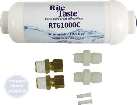 RT61000C In-Line Water Filter - Main view showing 1,000 gallon capacity for various appliance models
