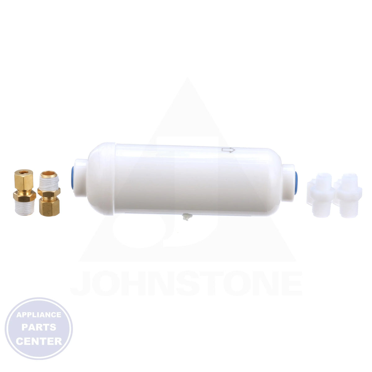 In-Line Water Filter RT61000C - Side view with 2" x 6" compact size