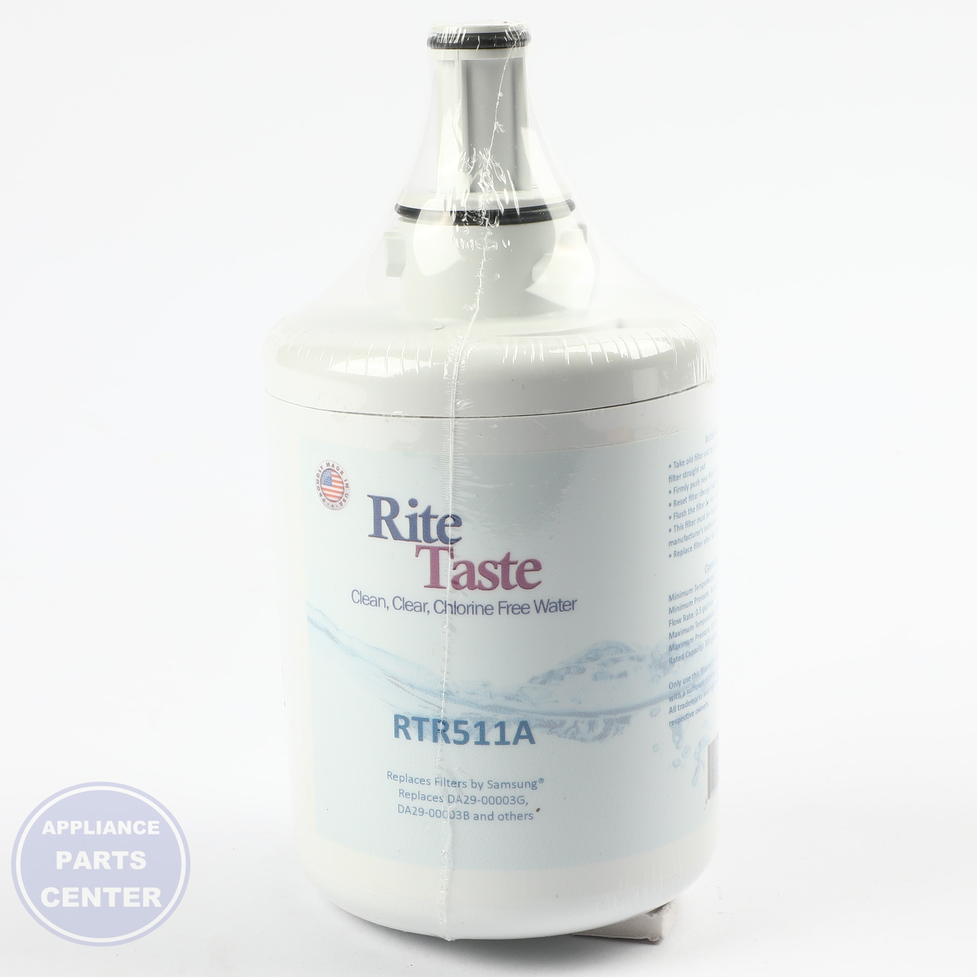 SAMSG RPL WTR FLTR DA29-00003B - Main view showing water purification for specific models