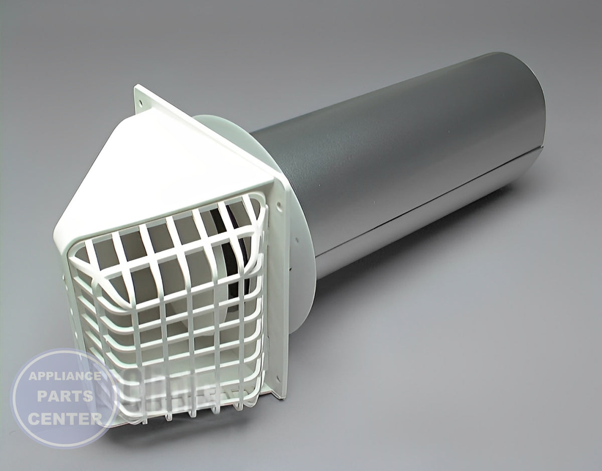 DEFLECTO DACOR DRYER VENT HOOD RVHAW4 - Main view showing wide mouth design for DEF Dryer