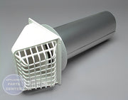 DEFLECTO DACOR DRYER VENT HOOD RVHAW4 - Main view showing wide mouth design for DEF Dryer