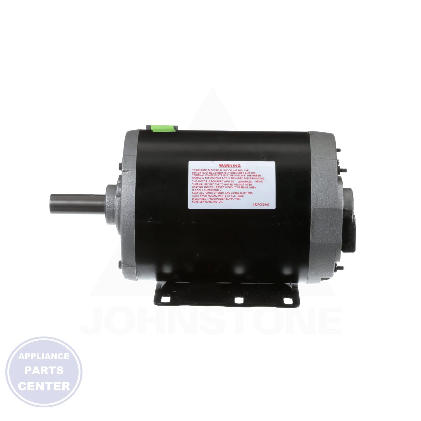 GE 1 1/2 HP MOTOR 1725/1 - Detailed view of 1800 RPM speed
