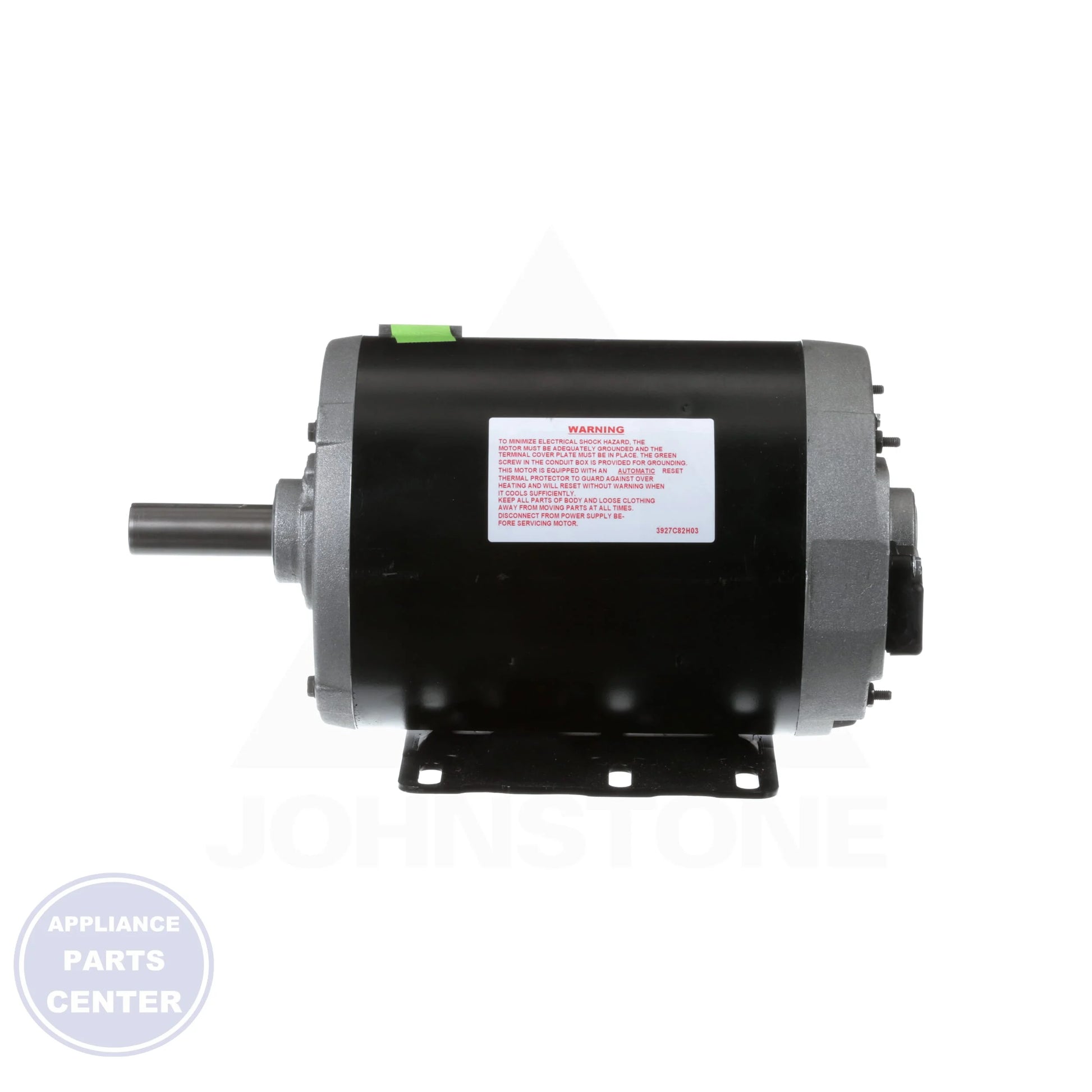GE 1 1/2 HP MOTOR 1725/1 - Detailed view of 1800 RPM speed