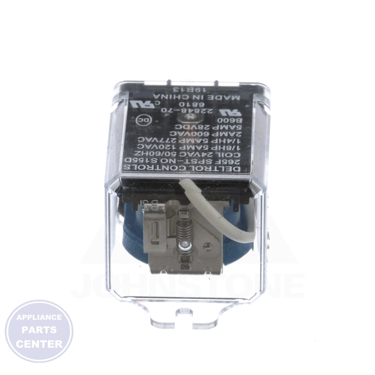 RELAY CONTROL S1-02424103000 - Side view with OEM Deltrol specifications