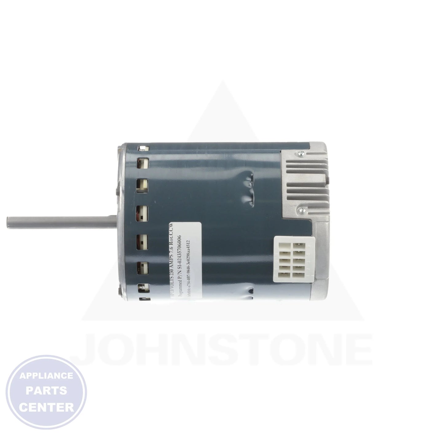Motor,Blower,Prgrm, X-13 S1-02435706006 - Detailed view of OEM specifications