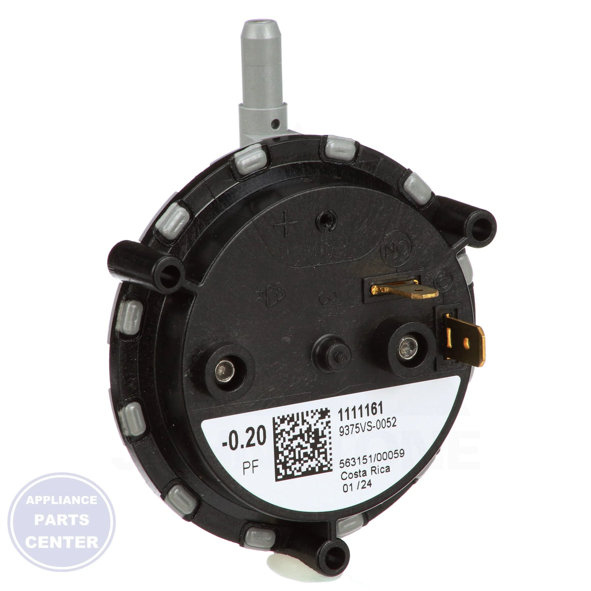 Switch,Pres,Air,0.20 Iwc On Fall,Spno S1-02436217000 - Side view with 0.20 IWC pressure control