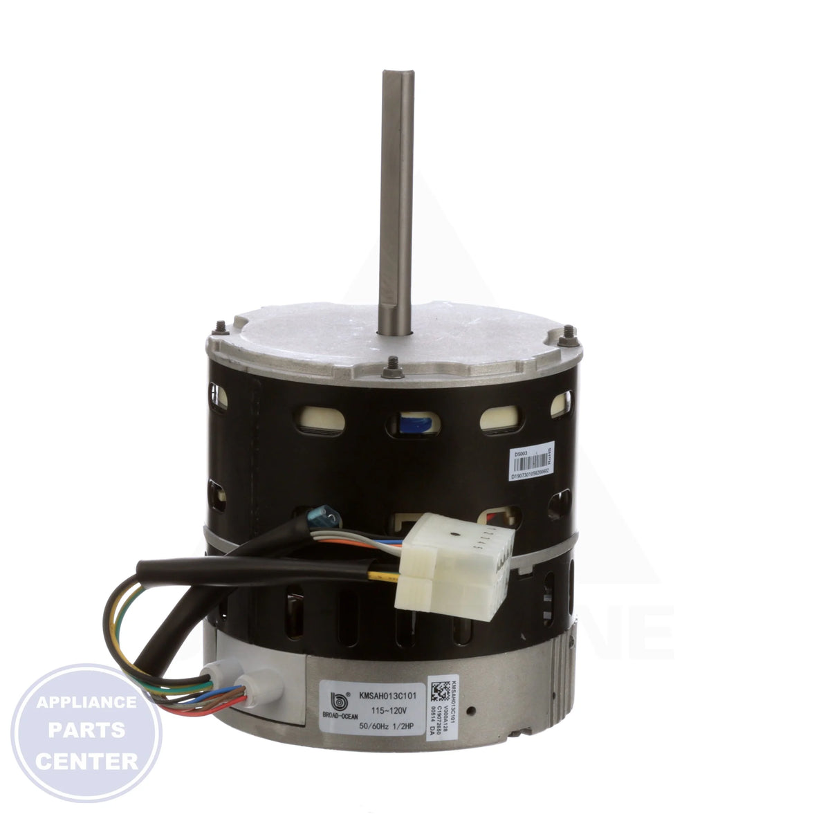 Motor,Blower,Prgrm,1/2 Hp,115 Volt - Side view with 1/2 HP specifications