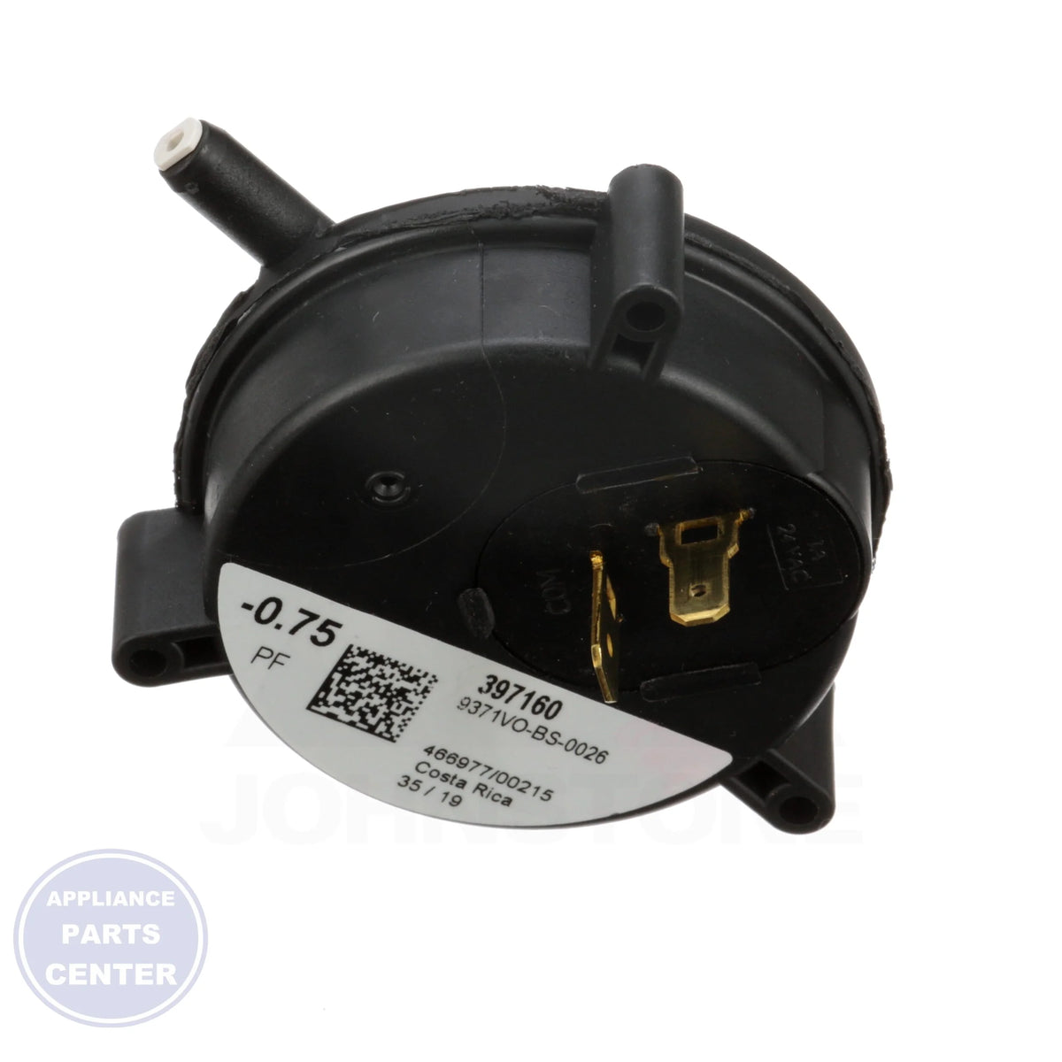 SWITCH AIR PRESSURE S1-02440872000 - Side view with precise measurements