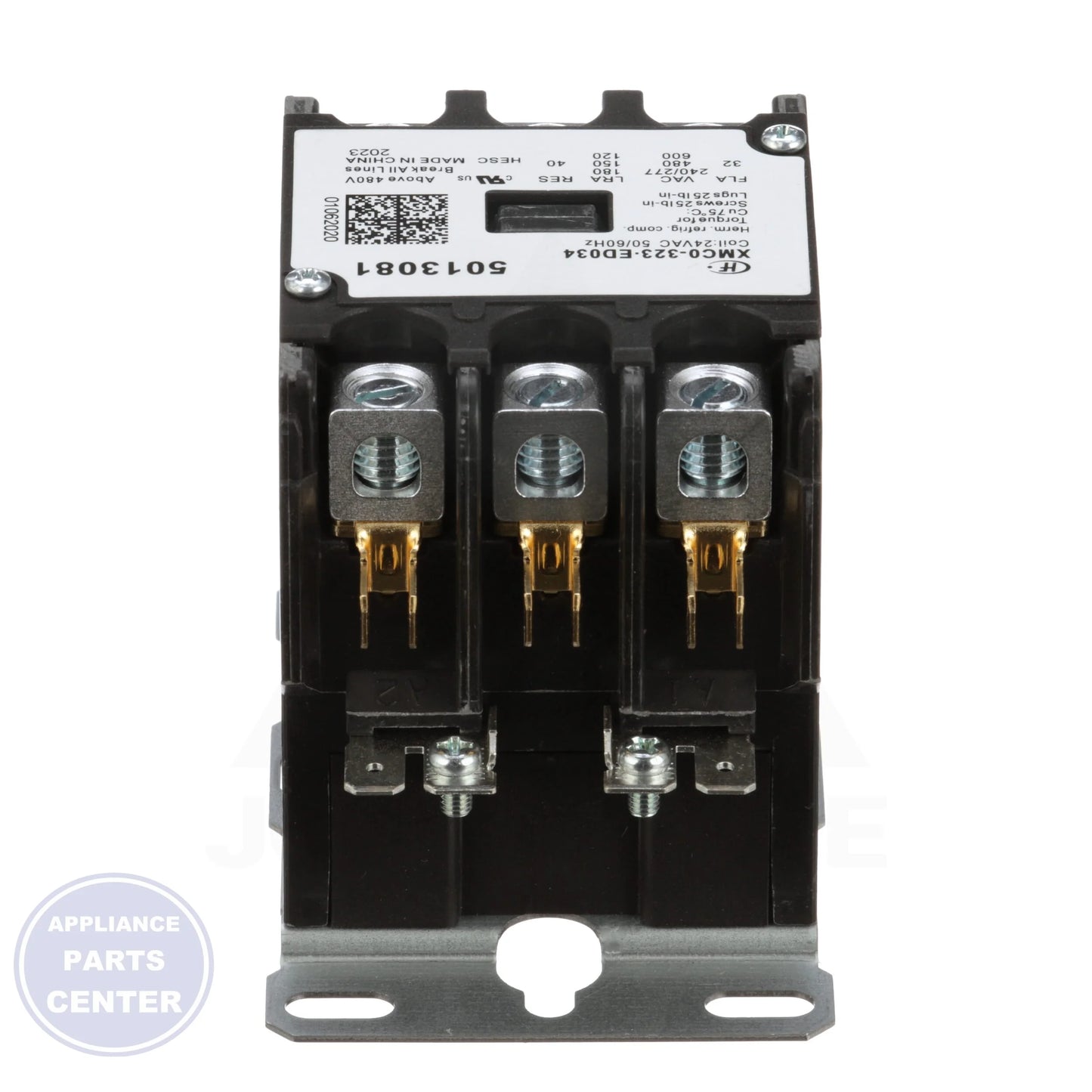 CONTACTOR S1-02441623000 - Side view with precise engineering specs