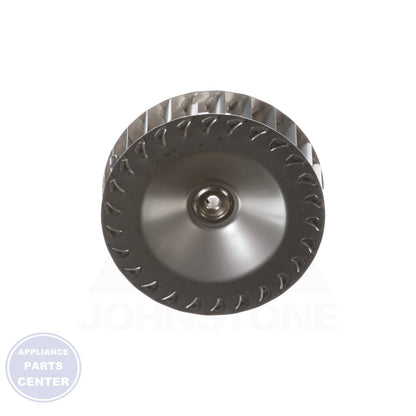 4 X 1 Ss Vent Blowerer Wheel - Side view with 1/4" bore and CCW rotation specs