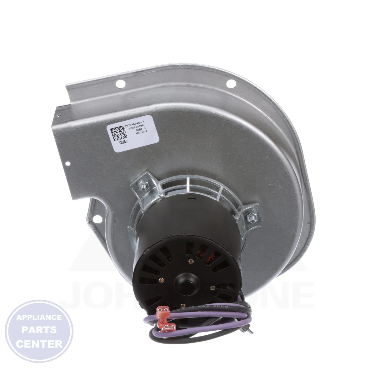 Draft Inducer Assembly S1-02633999001 - Side view with 3200RPM 208-230V specs