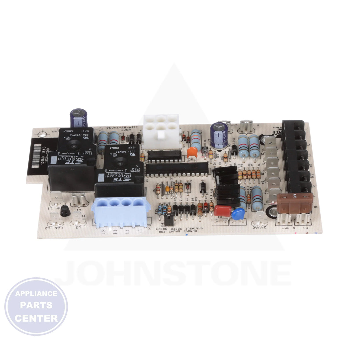 BOARD CONTROL S1-03101264002 - Side view with circuit specifications