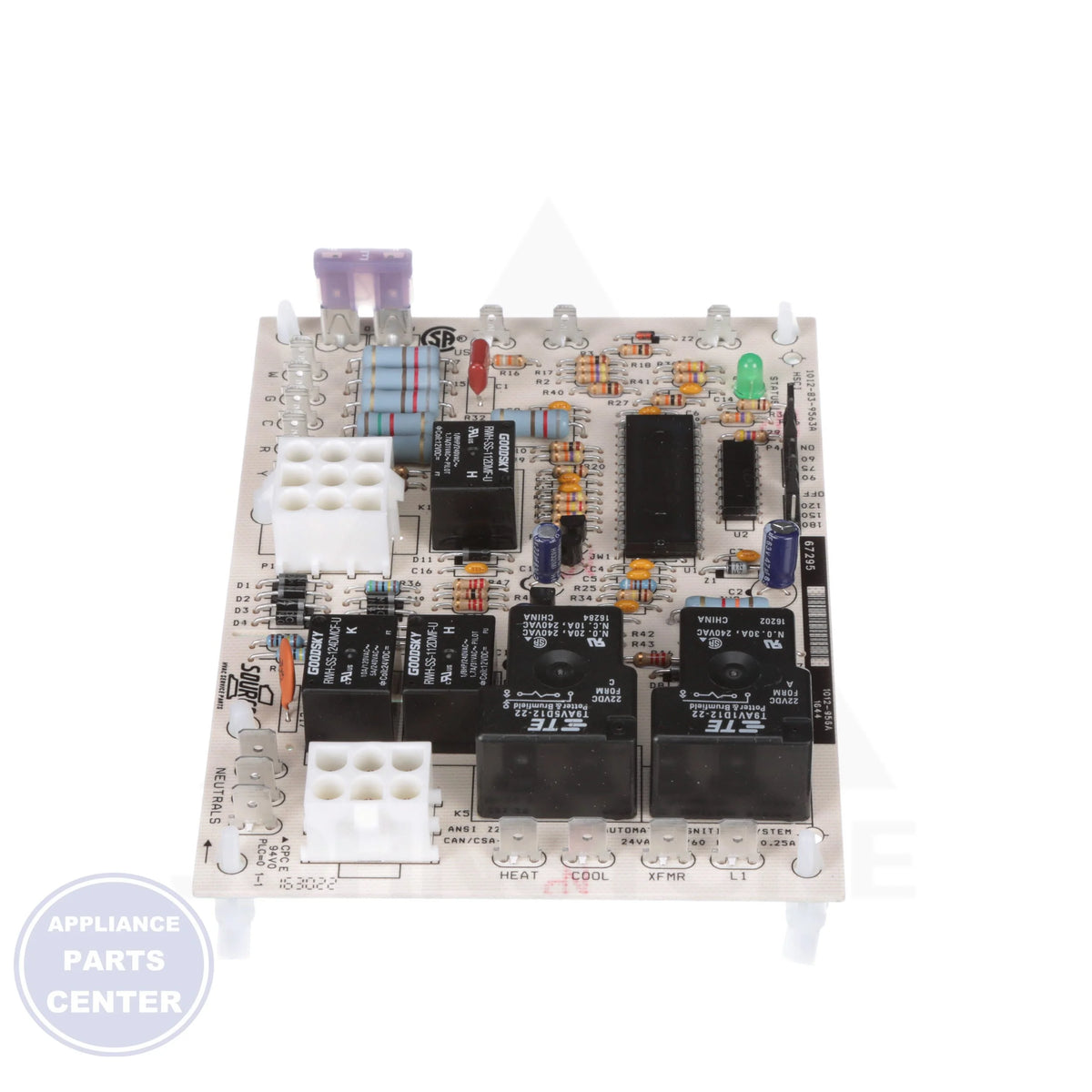 Control Board S1-03101932002 - Detailed view of circuit board and timer functions