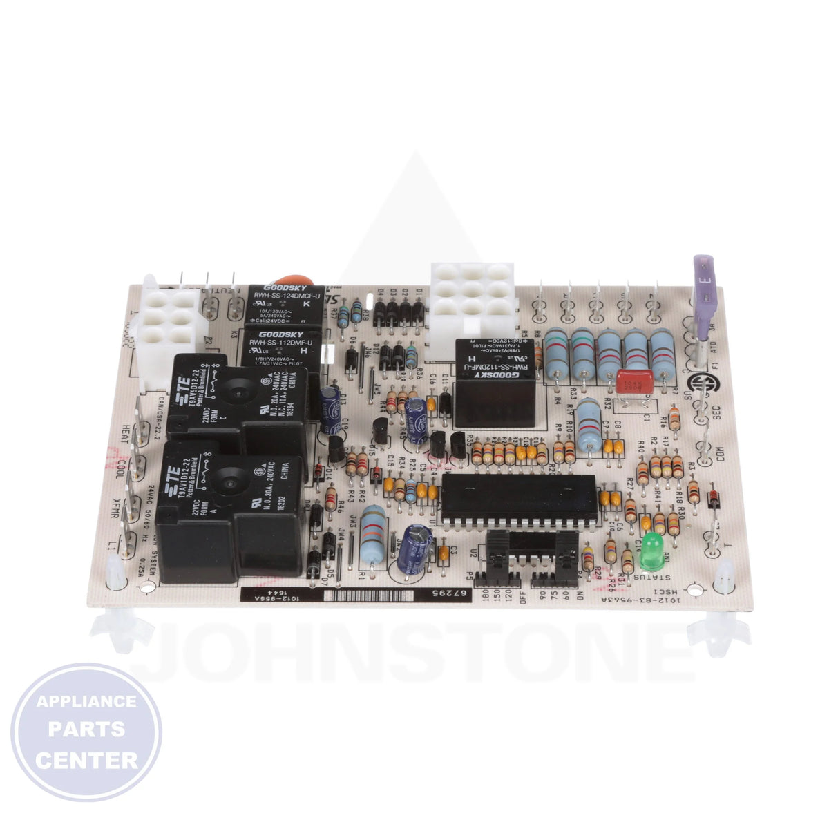 Control Board S1-03101932002 - Side view with precise measurements