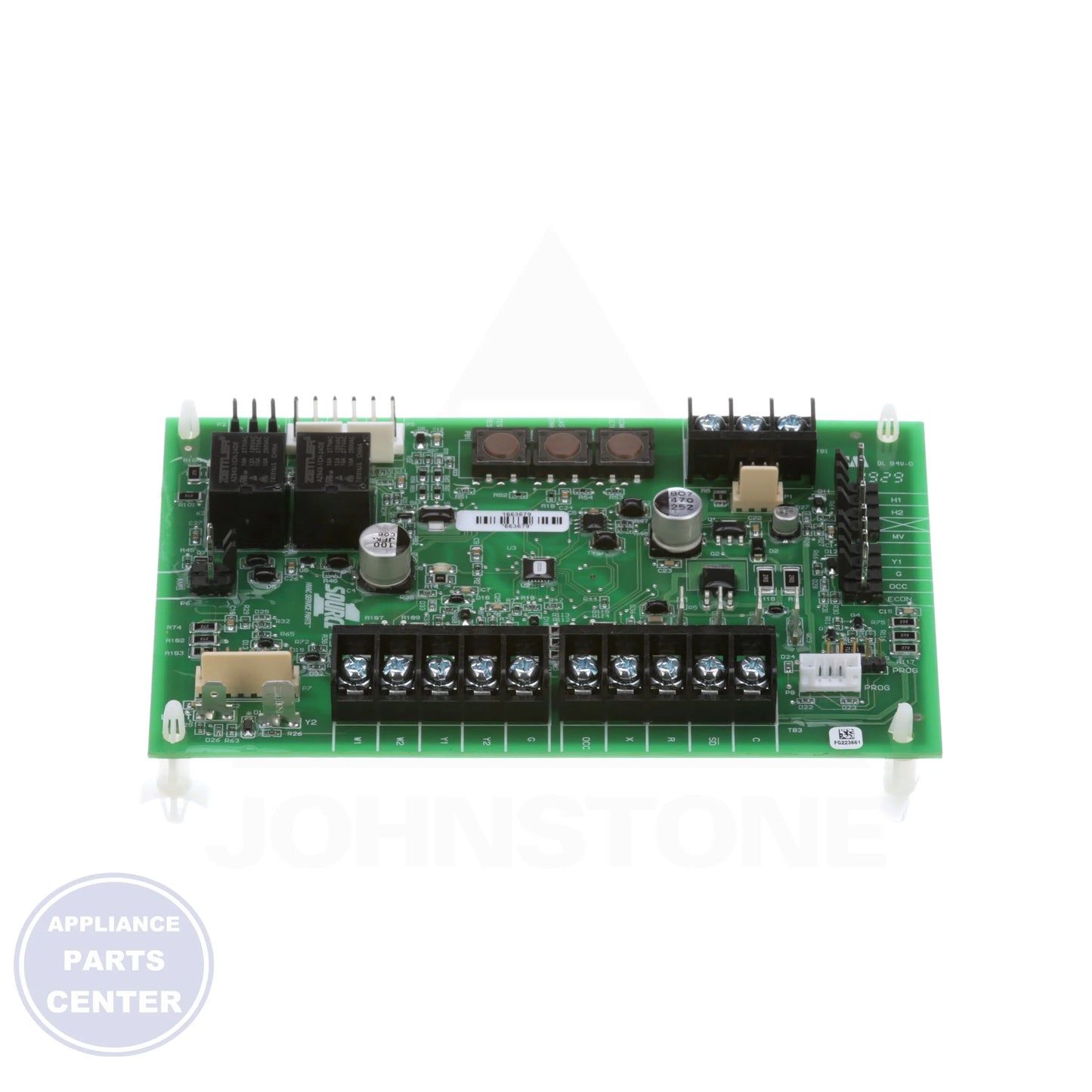 BOARD CONTROL S1-03102995000 - Side view with specific measurements