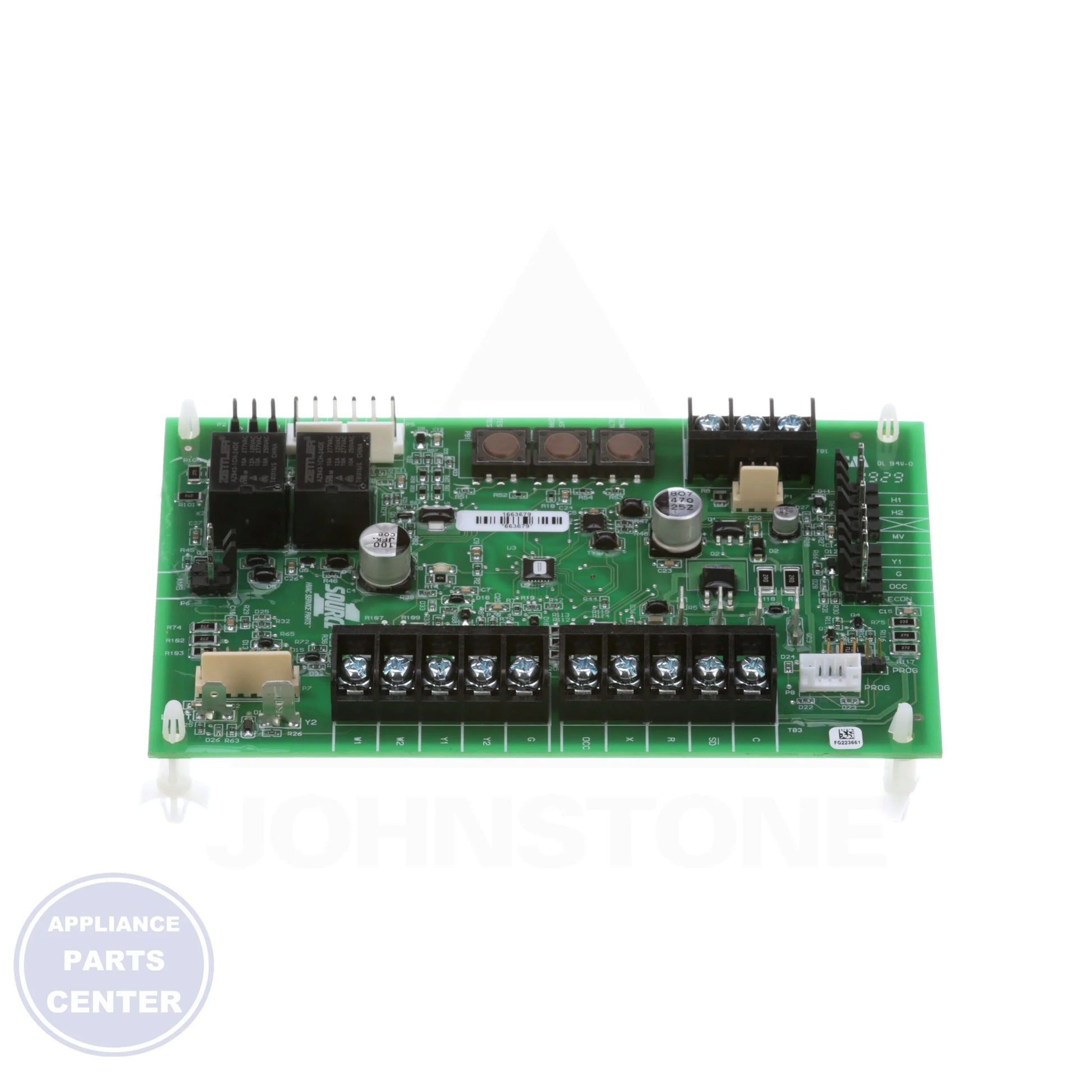 BOARD CONTROL S1-03102995000 - Side view with specific measurements