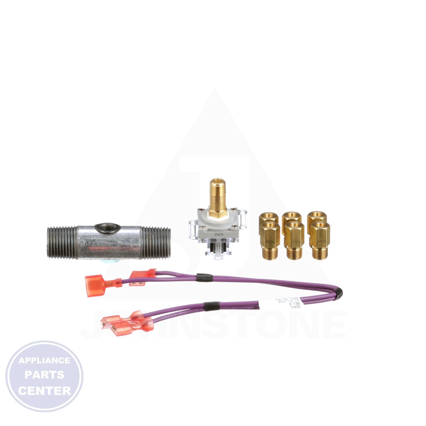 LP Conversion Kit Modulating Furnace S1-1NP0681 - Side view with precise measurements for perfect fitment