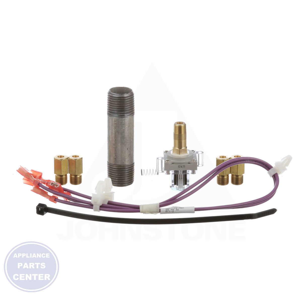 PROPANE CONVERSION KIT S1-1NP0703 - Side view with precise measurements and specs