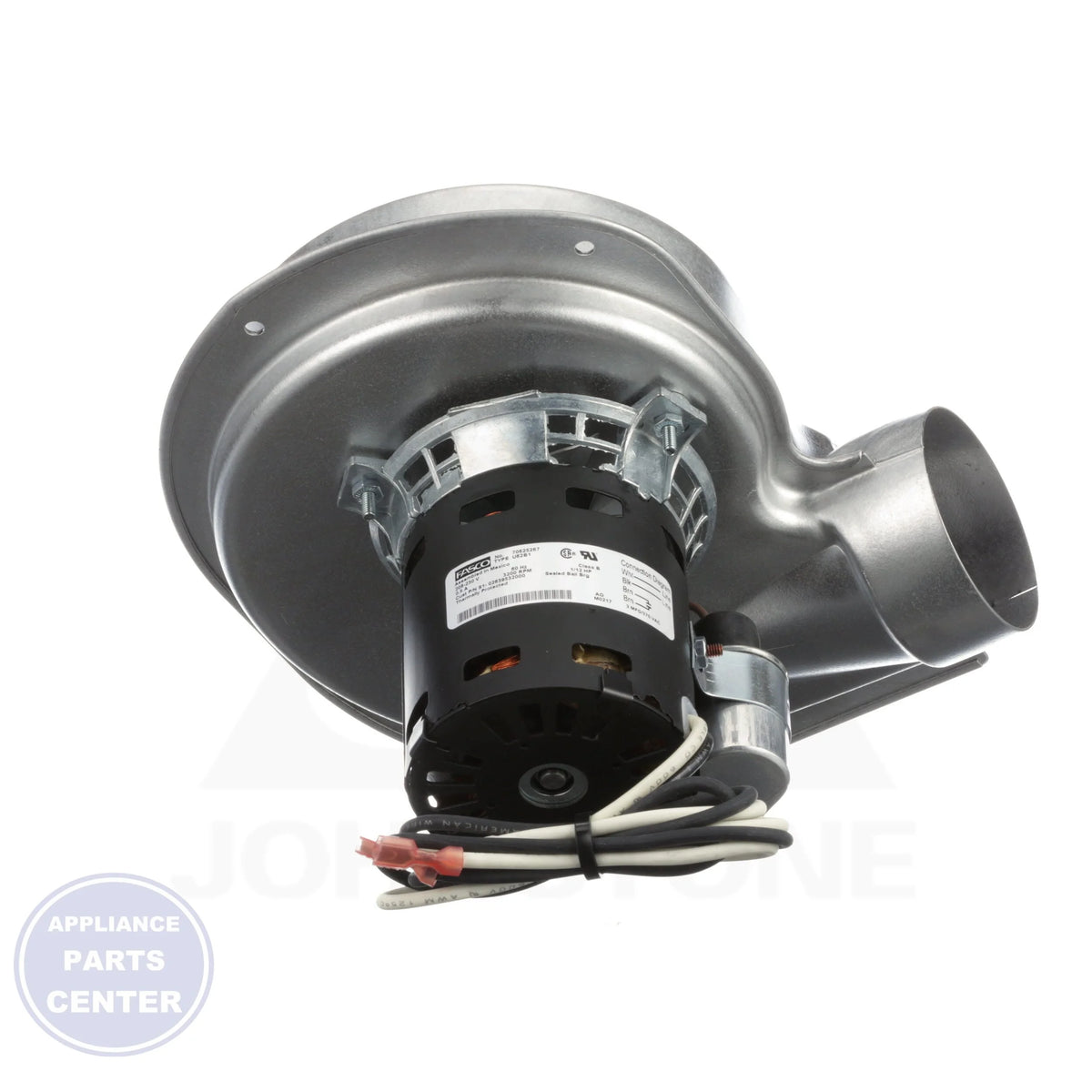 Kit,Blower,Vtr,W/Motor&Gasket - Side view with precise specifications