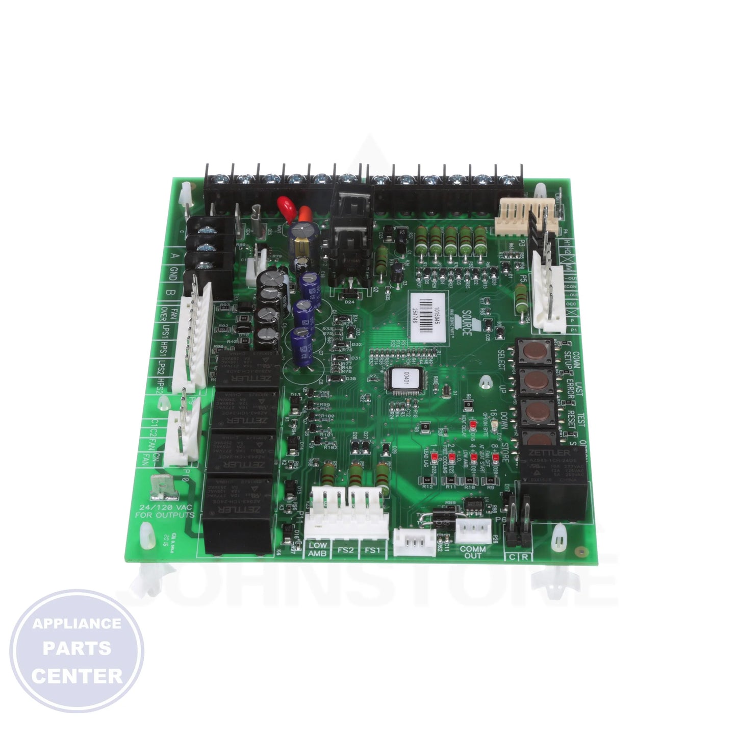 BOARD,CONTROL S1-33109150002 - Detailed view of essential technical details