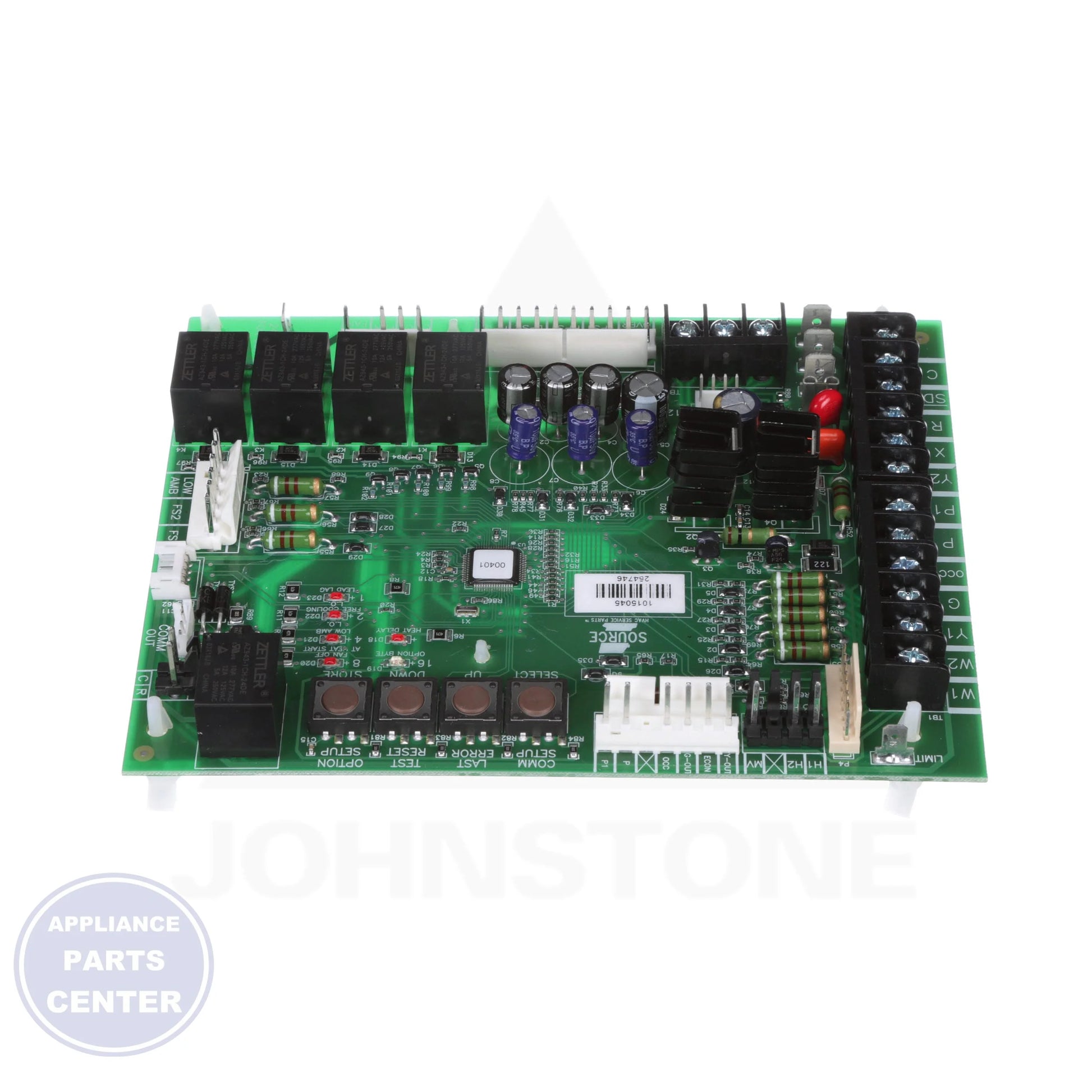 BOARD,CONTROL S1-33109150002 - Side view with accurate measurements