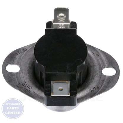 FAN SWITCH S1-7710-3281 - Side view with precise measurements and specifications