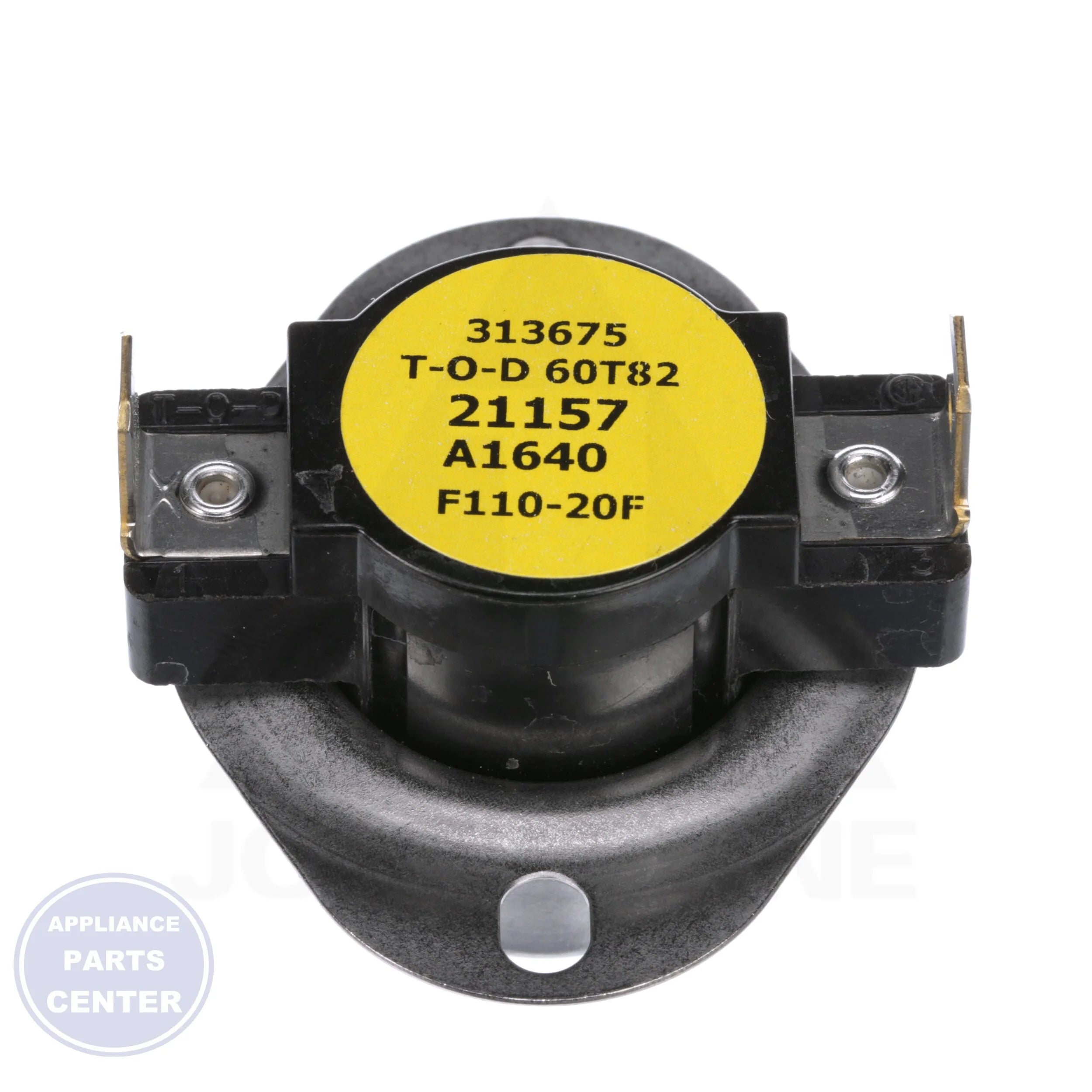 FAN SWITCH,DISC,90/110 S1-7975-3281 - Detailed view of Therm-O-Disc 60T82-313675 specifications