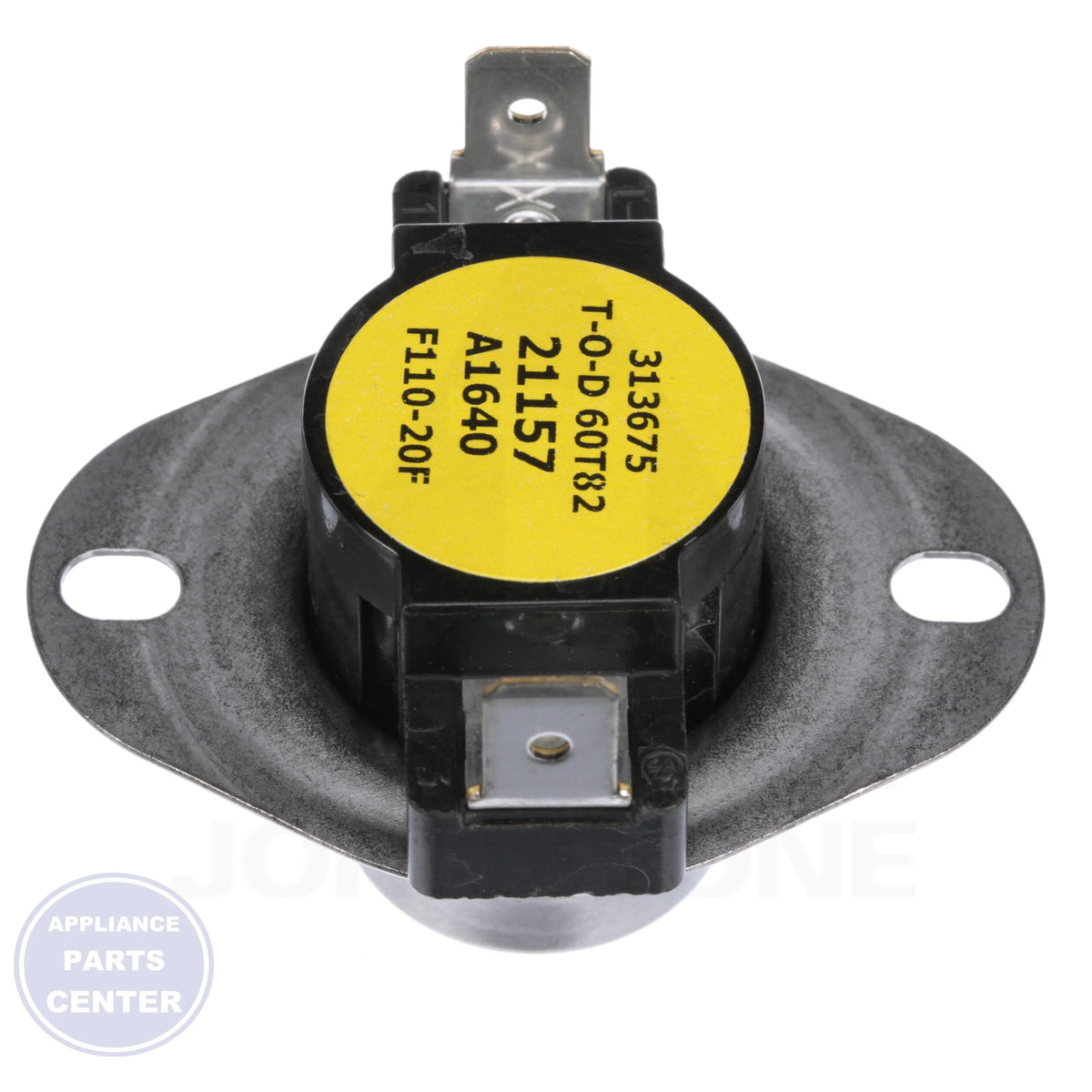 FAN SWITCH,DISC,90/110 S1-7975-3281 - Side view with 90/110-degree specifications