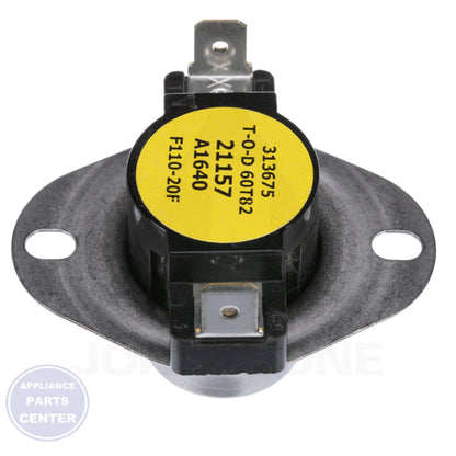 FAN SWITCH,DISC,90/110 S1-7975-3281 - Side view with 90/110-degree specifications