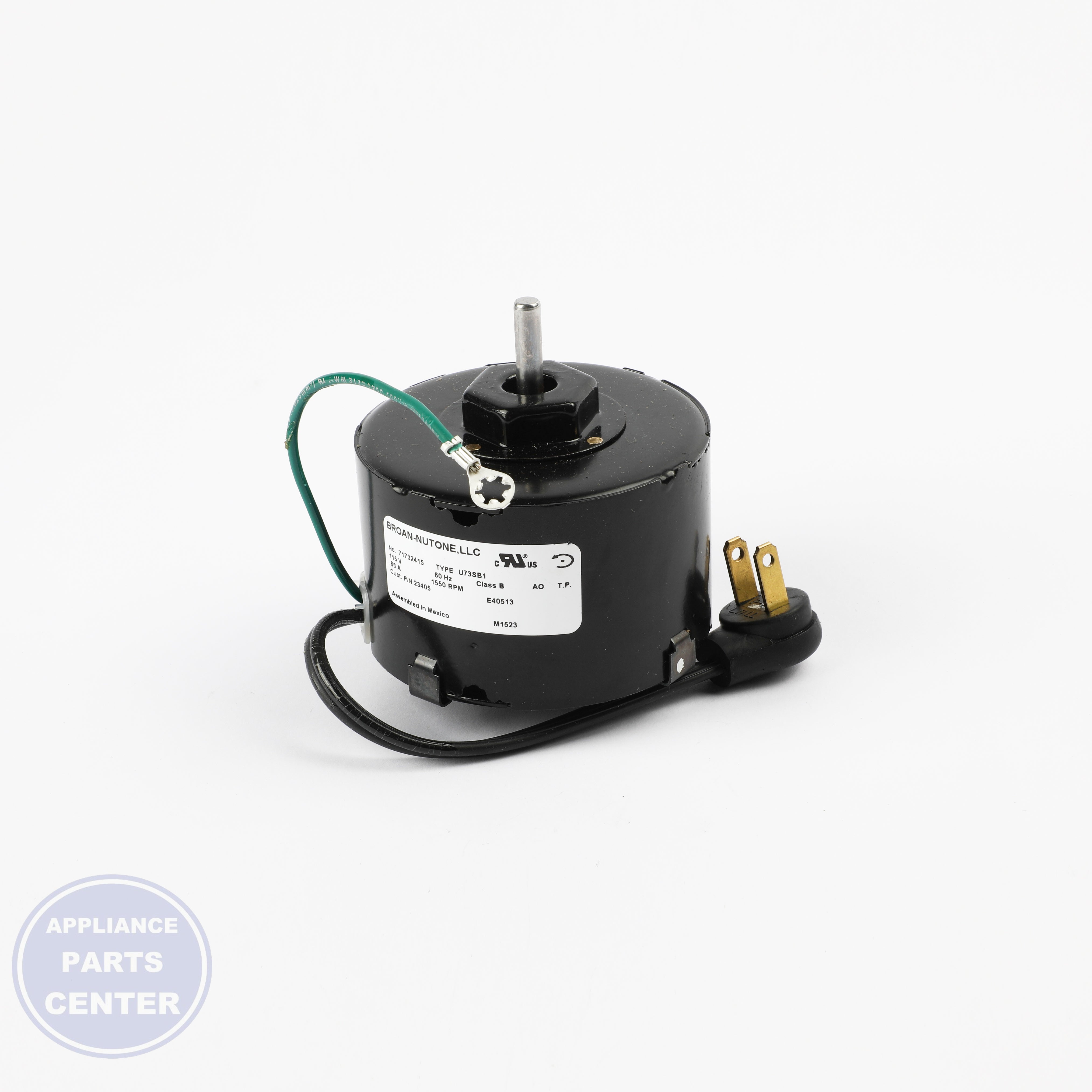 NT SRV ASM INDVD PACKED MOTOR #JA2C028-1 - Side view with  precise specifications