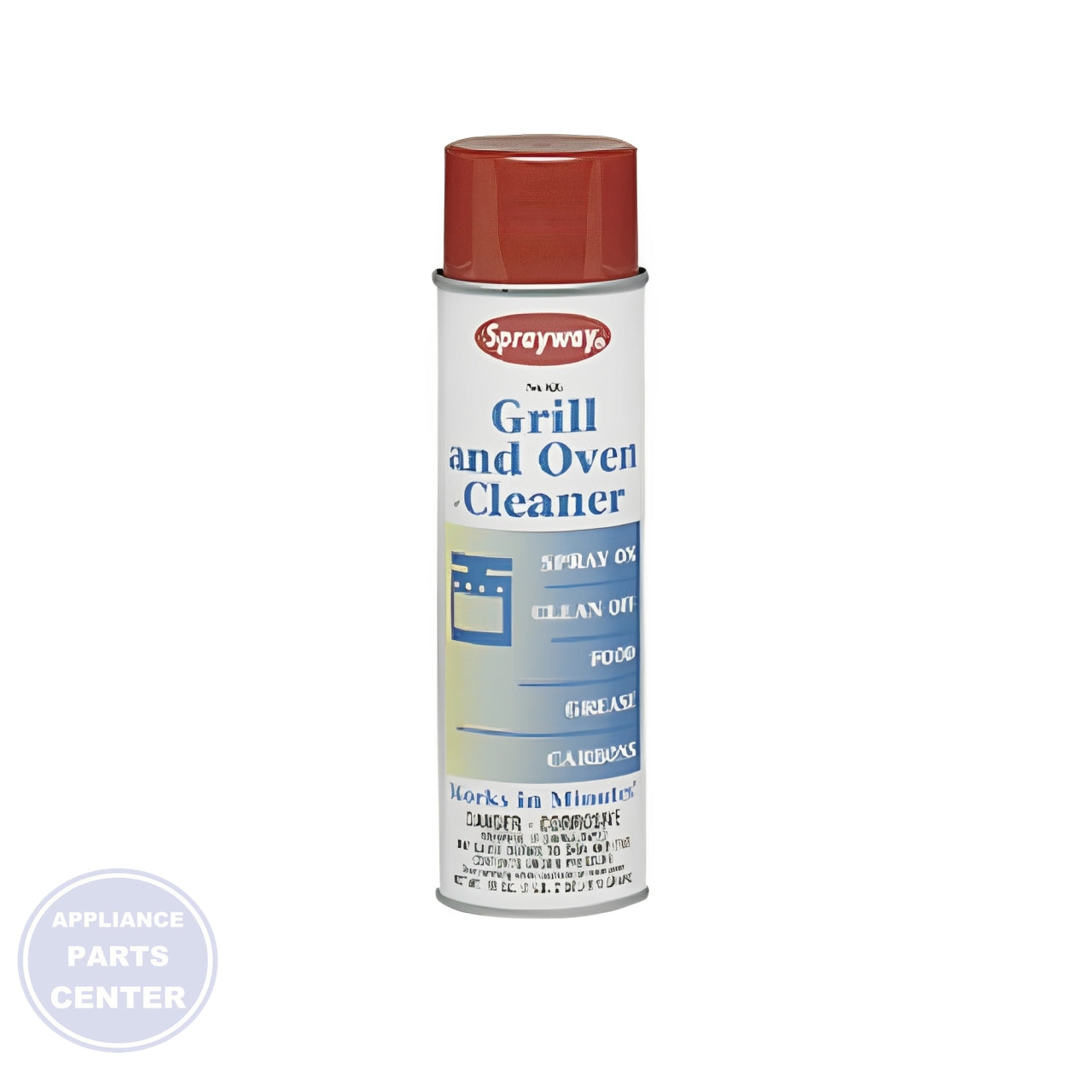 [SPRAYWAY. INC. SPRAYWAY GRILL & OVEN CLEANER 18 OZ] - Main view showing powerful grease cleaning action for multiple appliance models