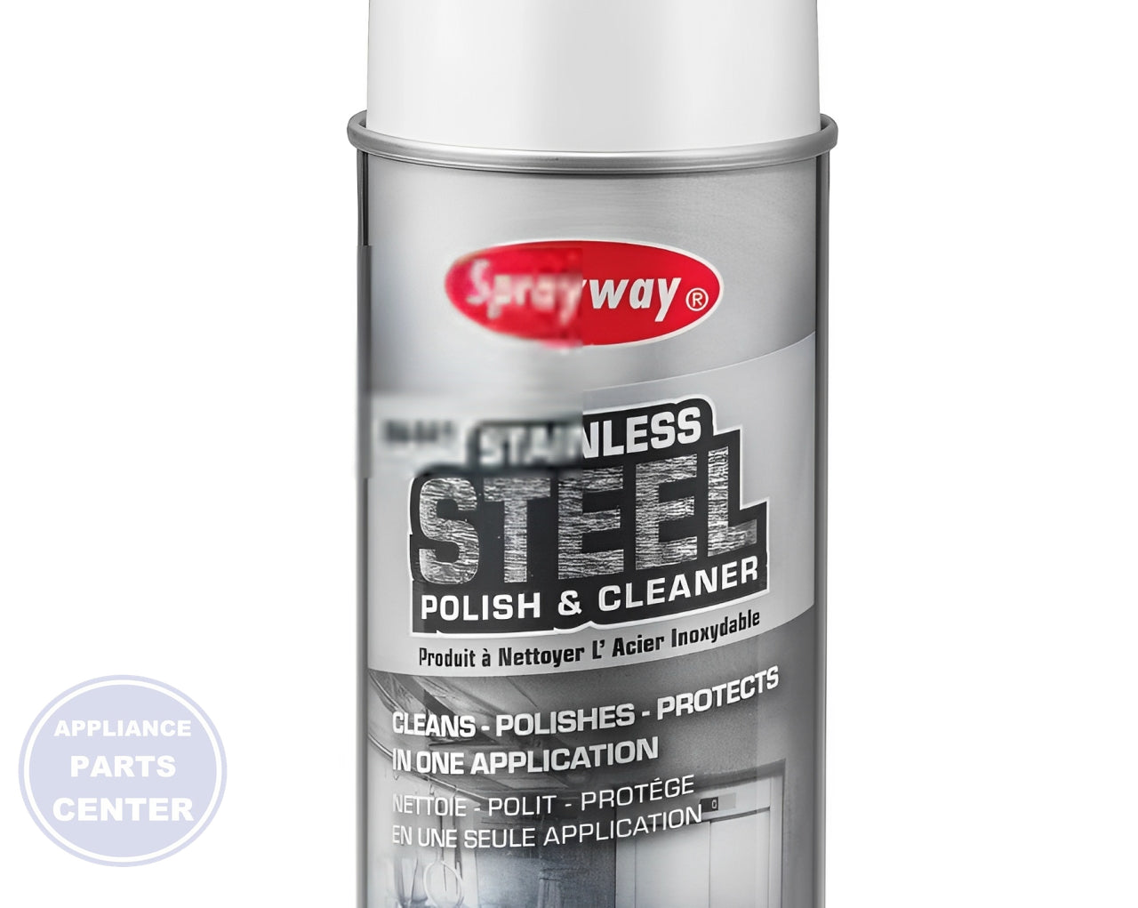 SPRAYWAY S841 - Main view showing streak-free shine for various stainless steel models