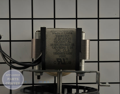 SRV BLWR ASSY-E&G BULB HEATER S97009796 - Side view with 500 CFM airflow capacity
