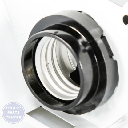 SRV ASM B & C-CAN REFL W/LAMP SCKT S97014212 - Side view with precise measurements