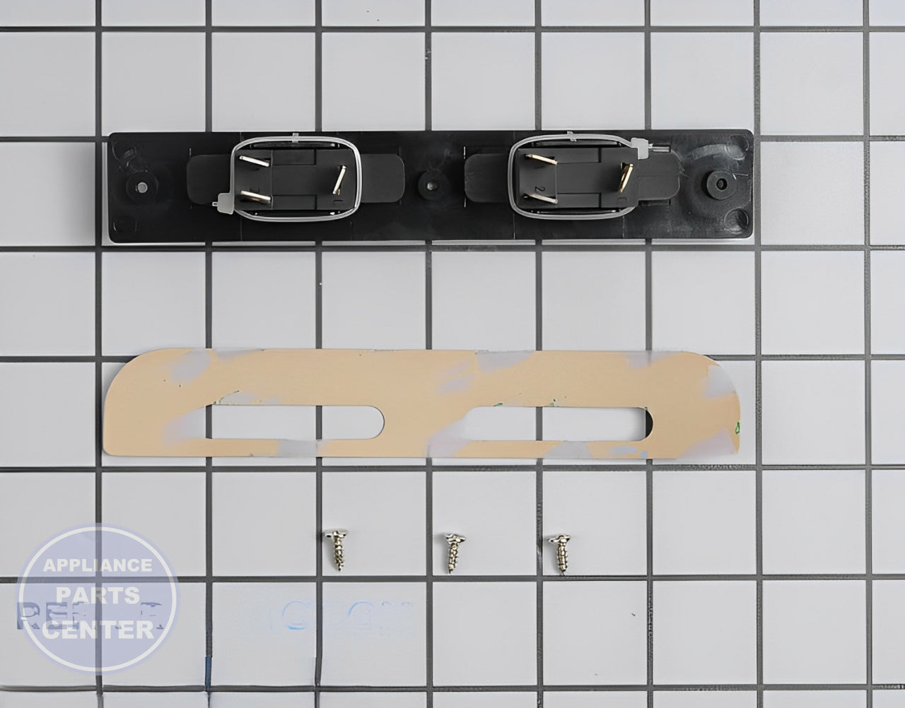SRV SWITCH ASSY WHITE F/QP HOO S97017729 - Side view with precise specifications