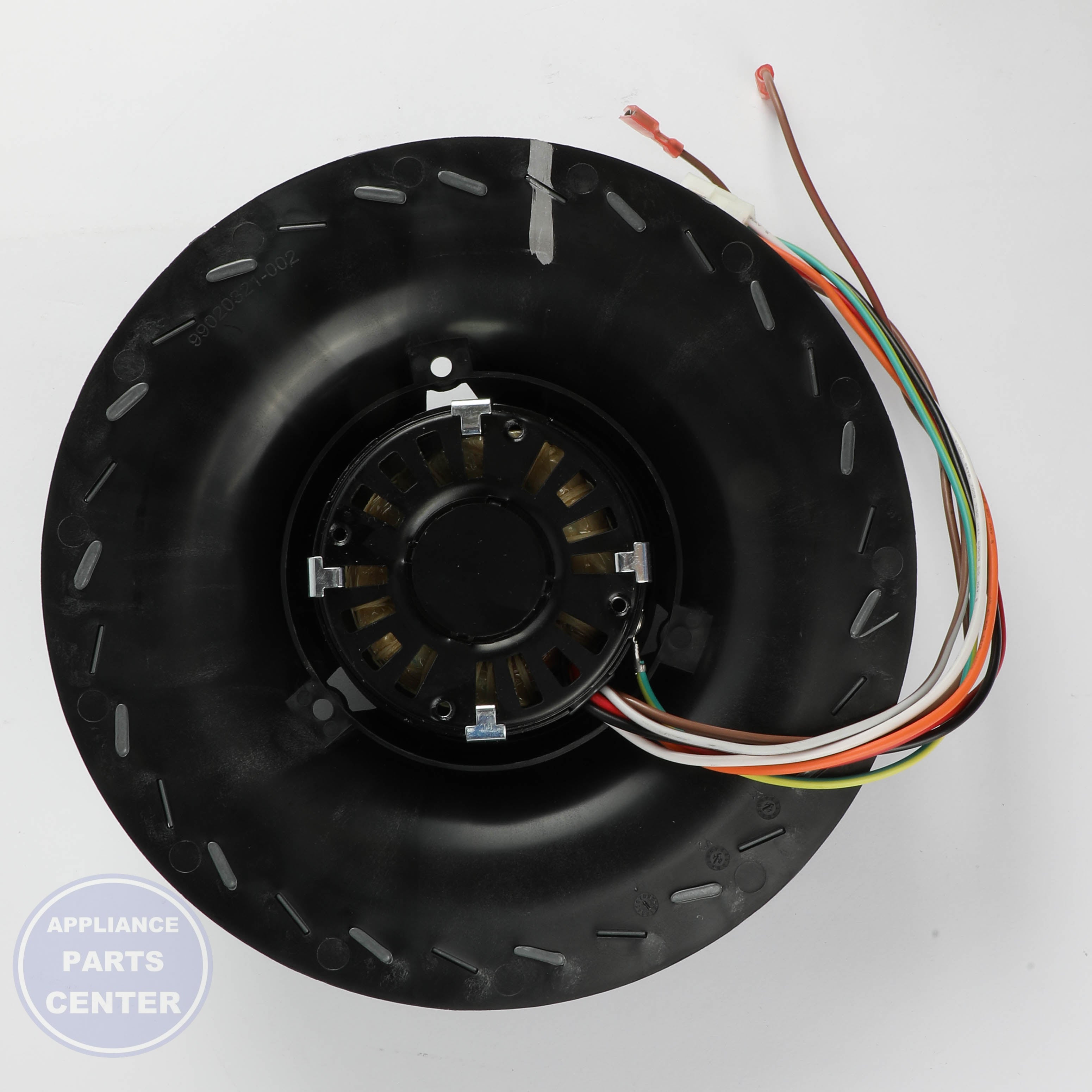 MOTOR ASS'Y W/WHEEL CCW B3 (SRV) S97020843 - Side view with precise measurements