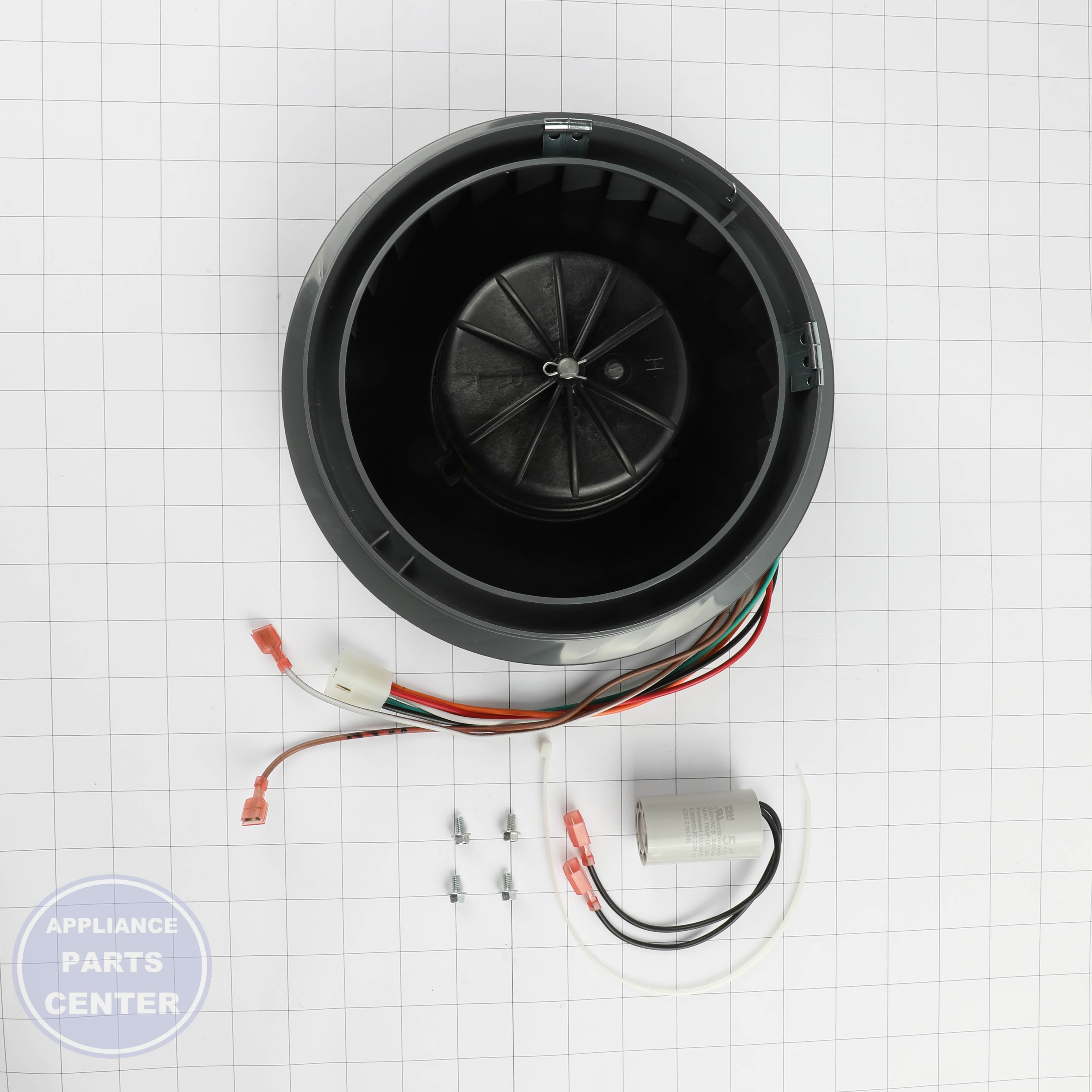 BRO MOTOR ASS'Y W/WHEEL CCW B3 (SRV) S97020843 - Installation in specific model showcasing key mounting points