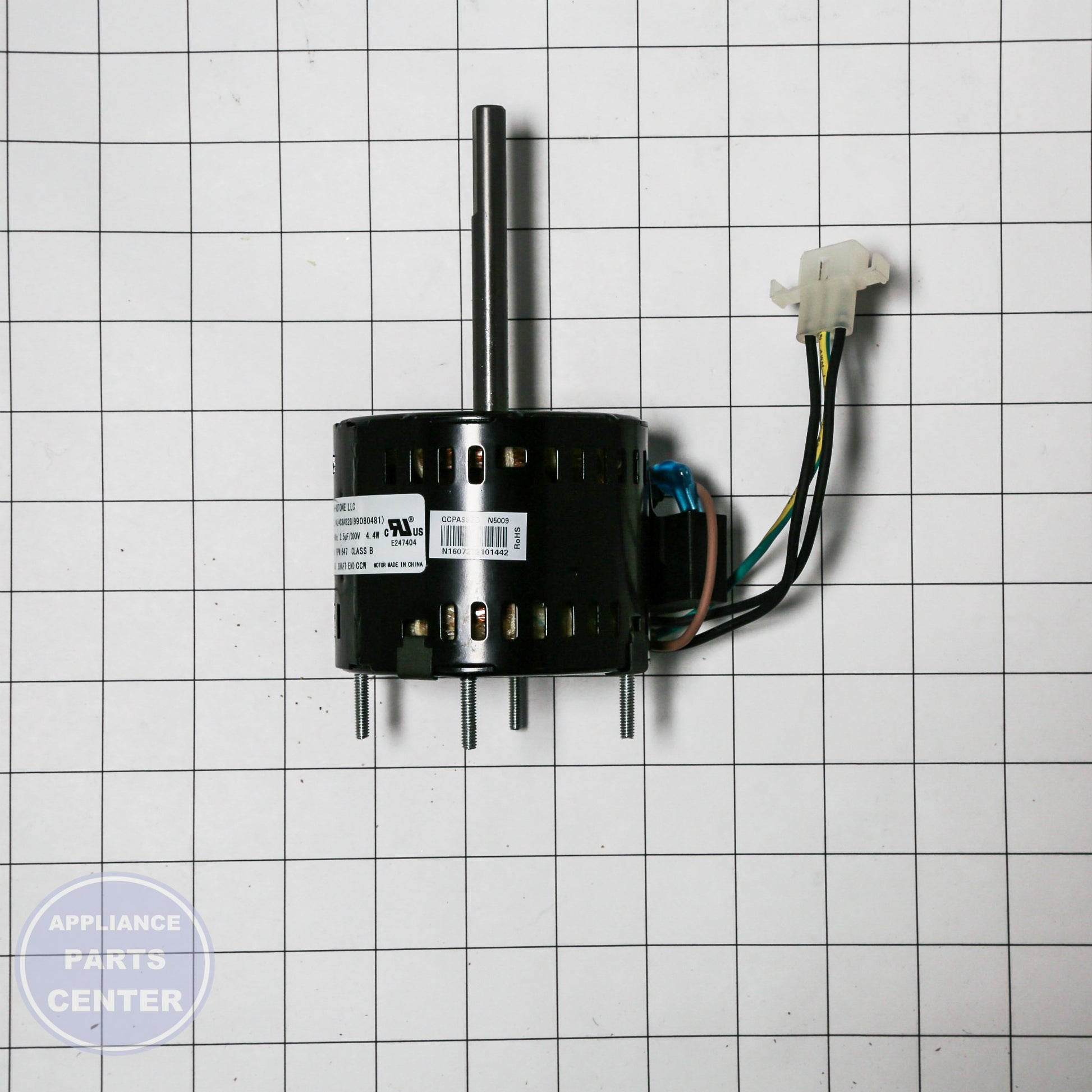 SRV MOTOR F/L100 (M) S99080481 - Side view with precise measurements