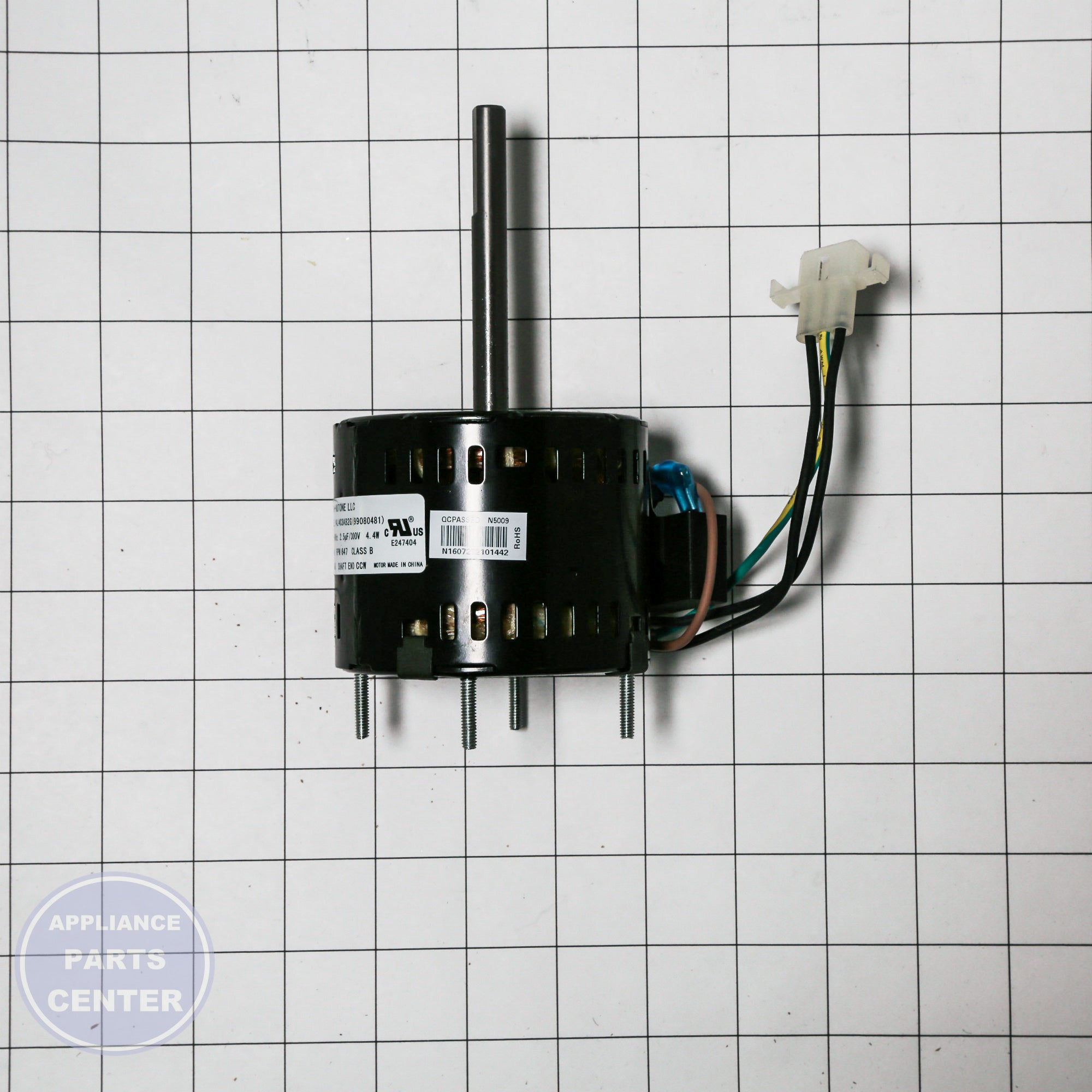 SRV MOTOR F/L100 (M) S99080481 - Side view with precise measurements
