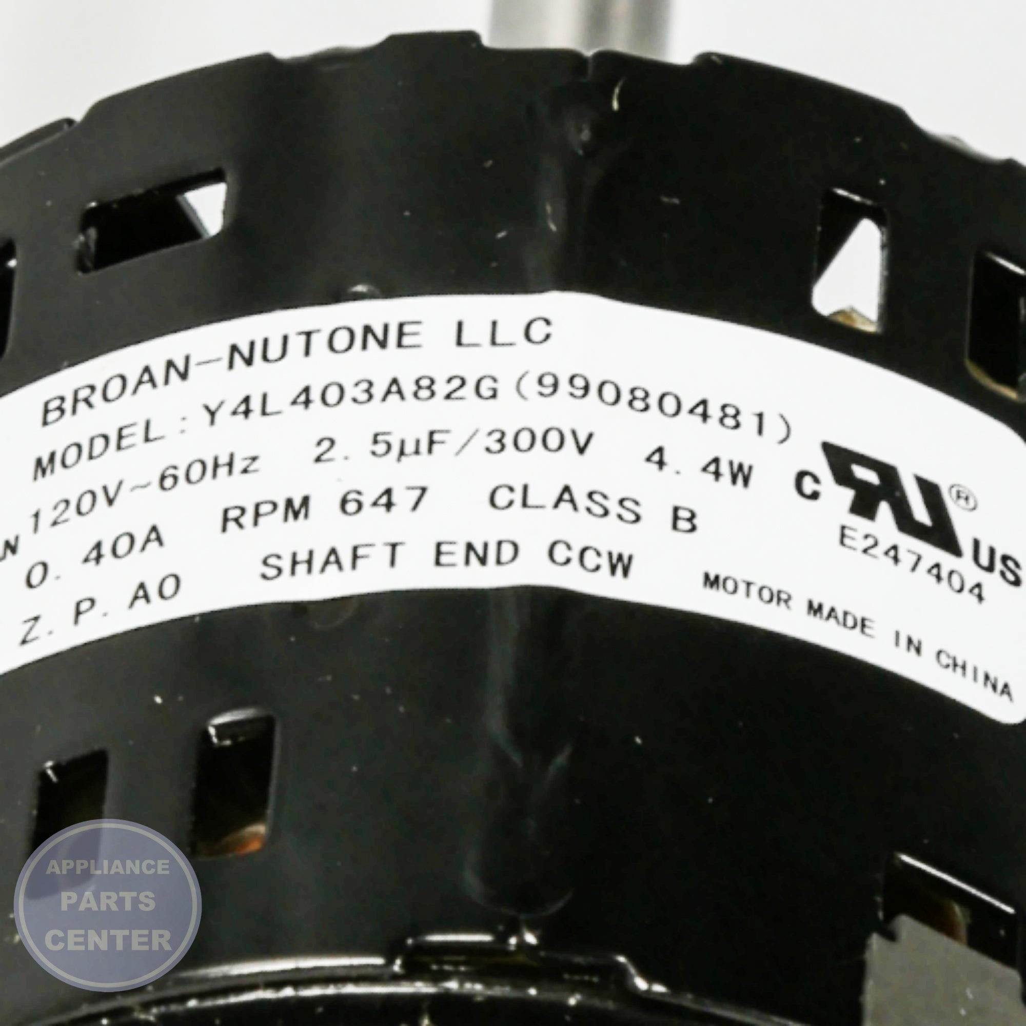 BRO SRV MOTOR F/L100 (M) S99080481 - Installation in BRO model showing mounting points