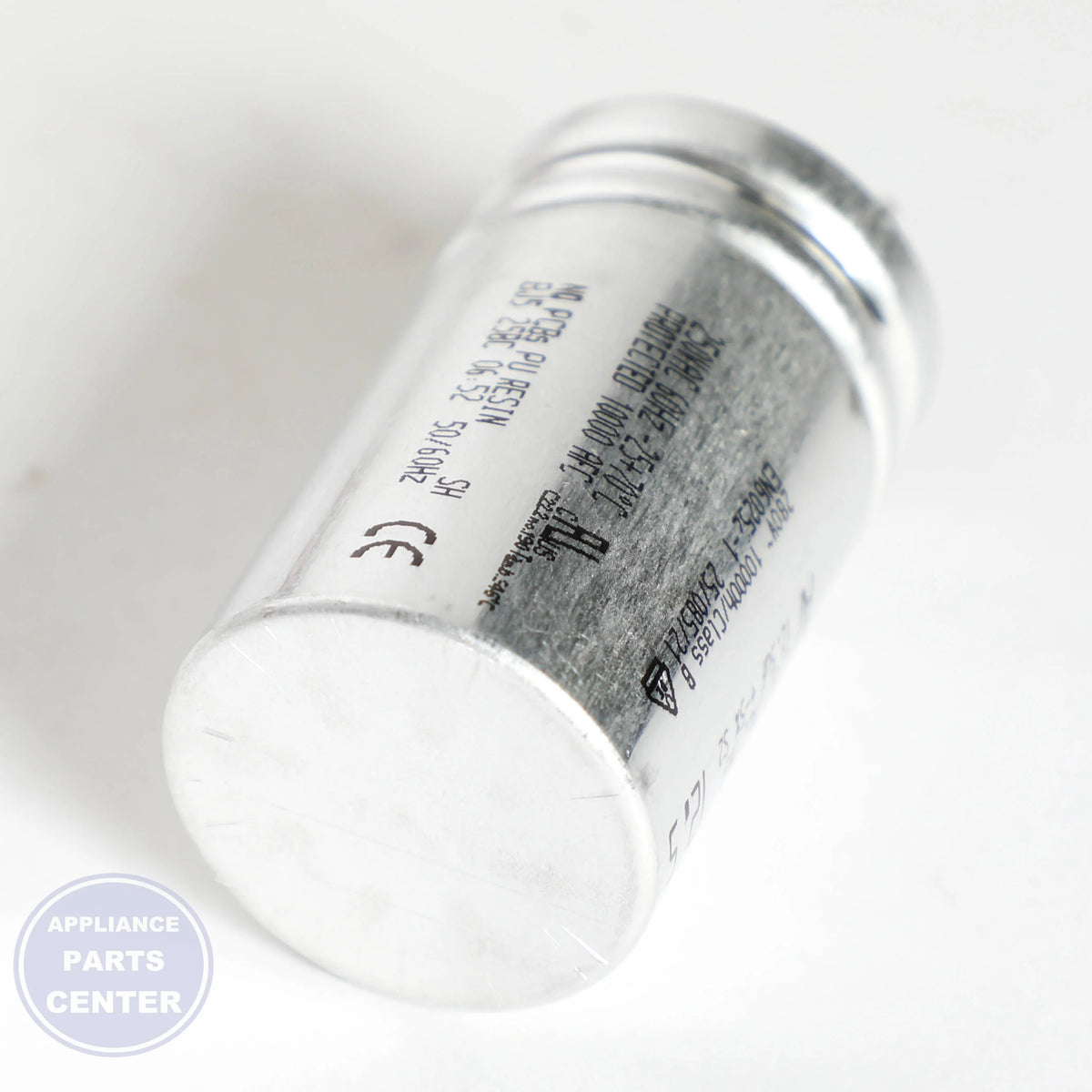 SRV MOTOR CAPACITOR SB02300730 - Detailed view of essential electrical charge details