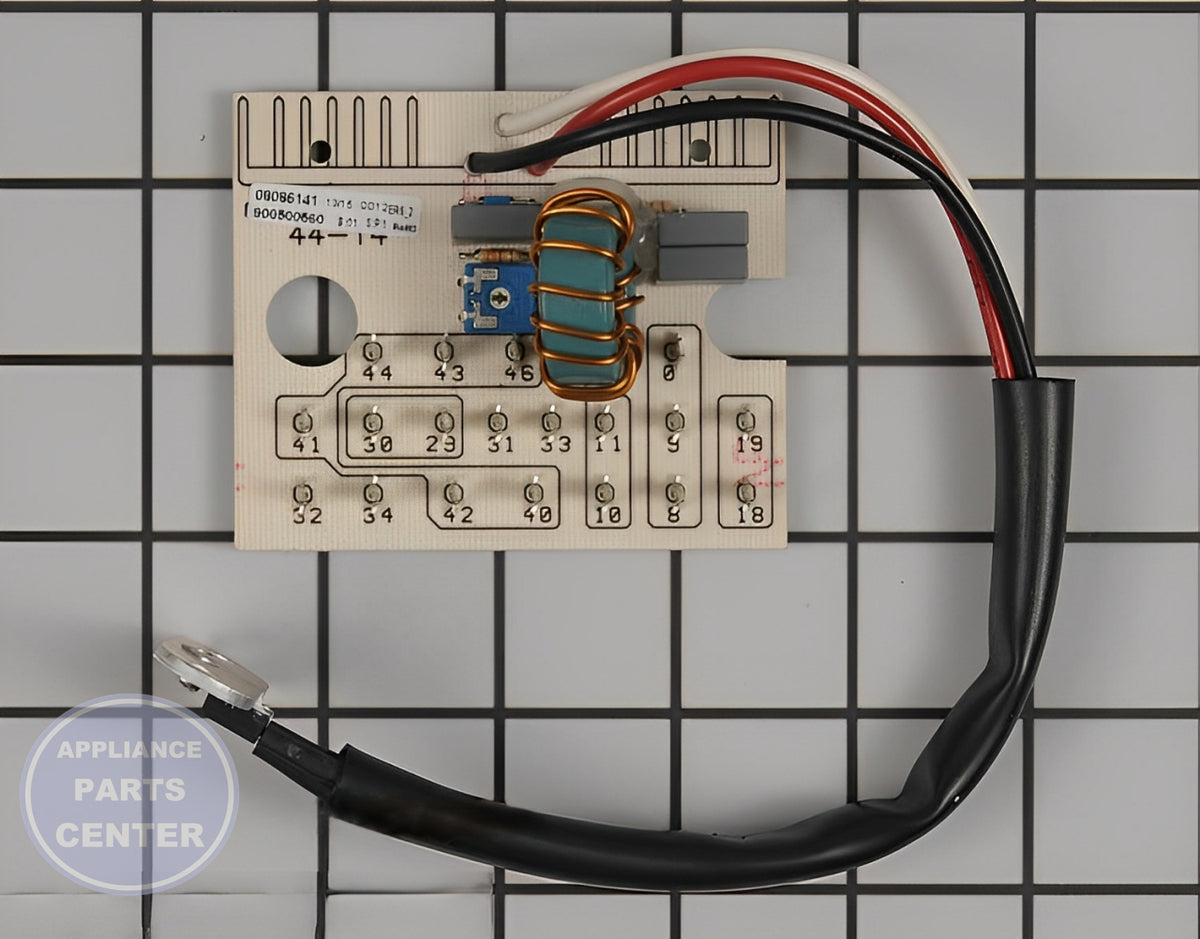 Broan Control Board SB08086141 - Main view showing circuit board & timer for Broan Range Vent Hood models