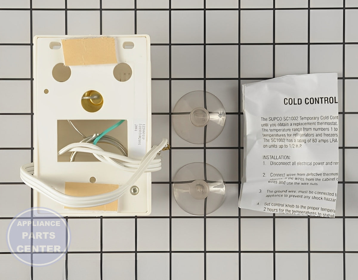 SUPCO UNIVERSAL FREEZER CONTROL SC1002 - Detailed view of thermostat functionality