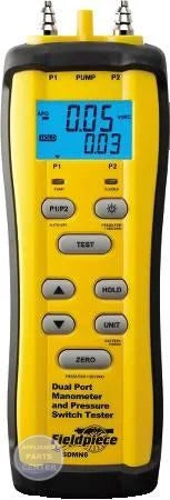 [Brand] Dual Port Manometer and Pressure Switch Tester SDMN6 - Main view showing backlit dual display for [specific models]