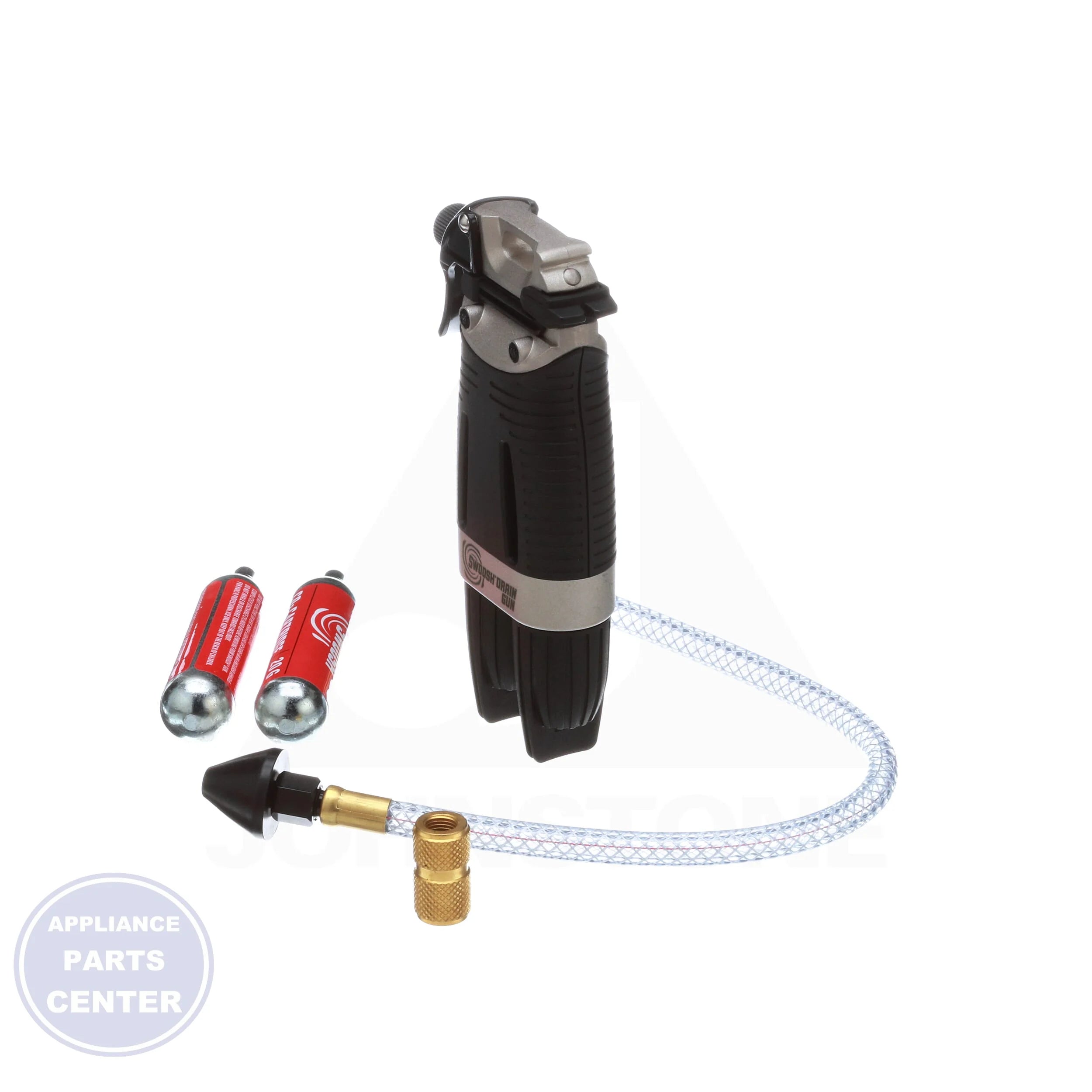 SWOOSH® Drain Gun Double Shot™ SG-2KIT - Detailed view of CO2-powered technology