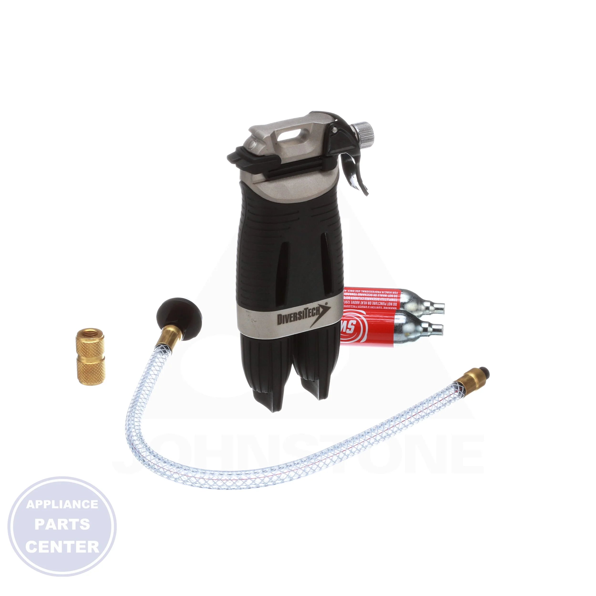 SWOOSH® Drain Gun Double Shot™ SG-2KIT - Side view with 800 PSI air pressure