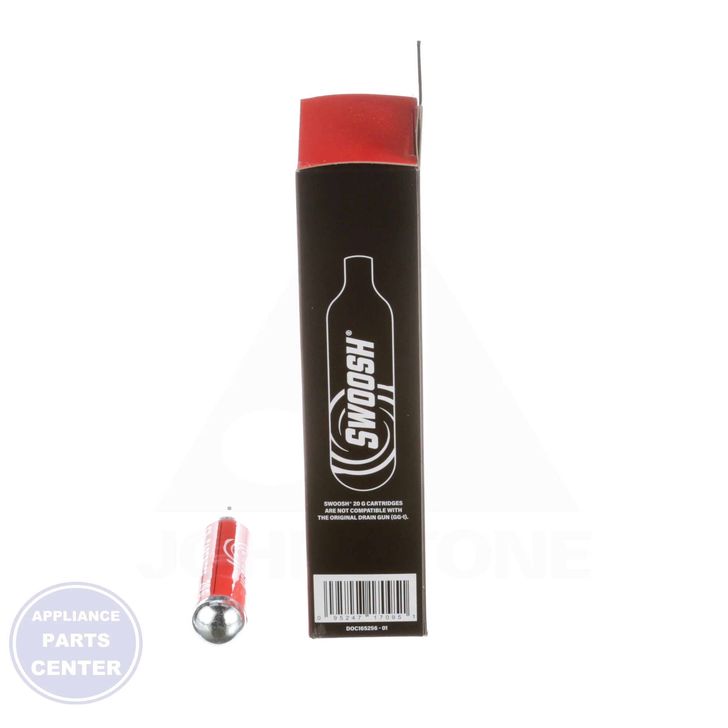 SWOOSH® 20 Gram CO2 Cartridges SGC-12 - Detailed view of efficient oil-free air delivery