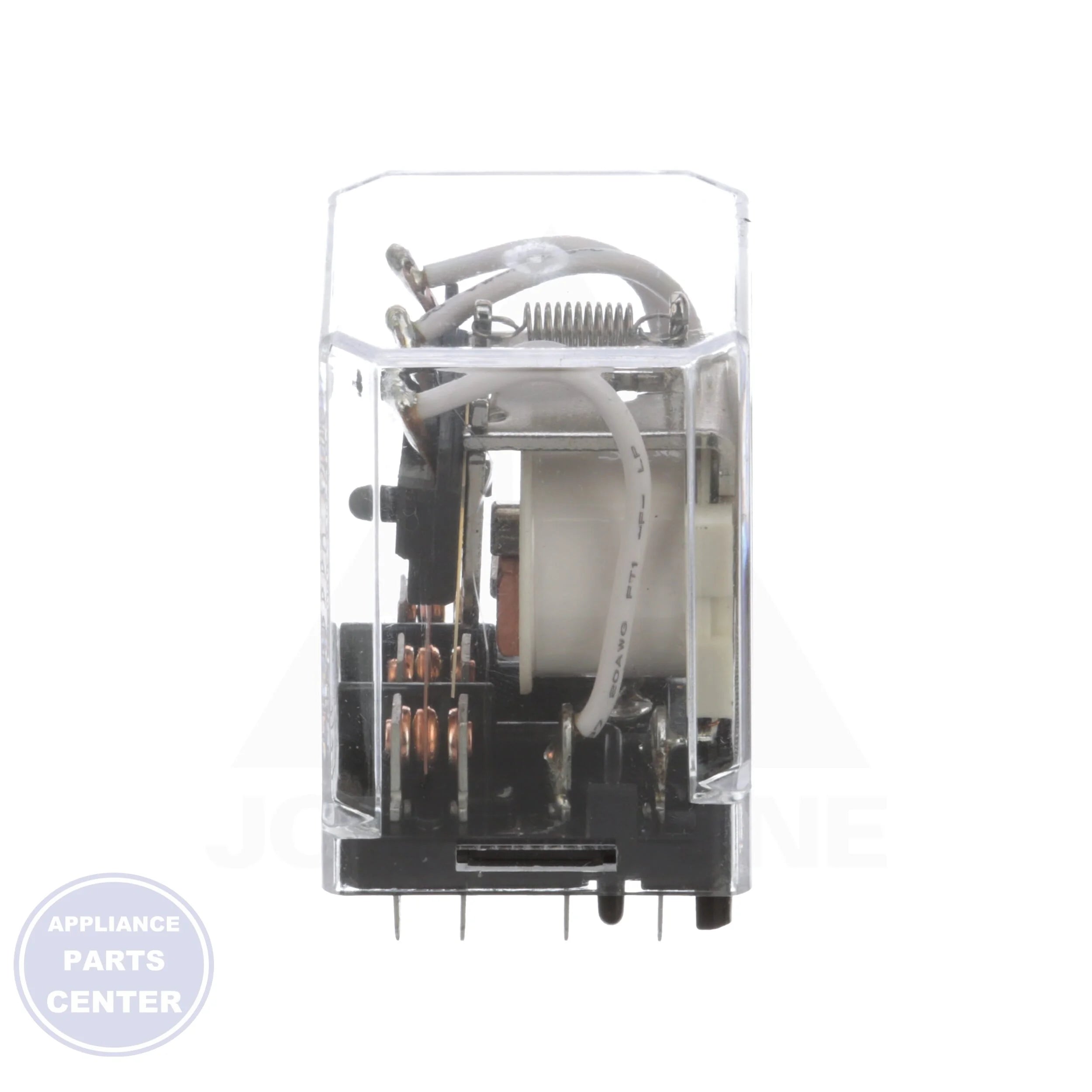 General Purpose Plug-In Relay SKAP-3C-120VAC - Detailed view of 1500V dielectric strength and silver cadmium oxide contacts
