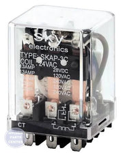 General Purpose Plug-In Relay SKAPL-3C-24VAC - Main view showing versatile compatibility for various models